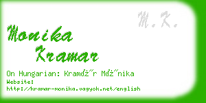 monika kramar business card